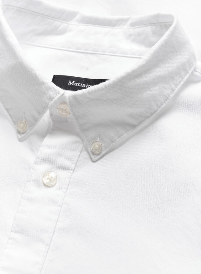 Chemise Matinique Trostol à col boutonné blanche