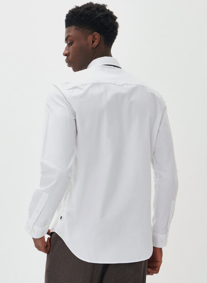 Chemise Matinique Trostol à col boutonné blanche