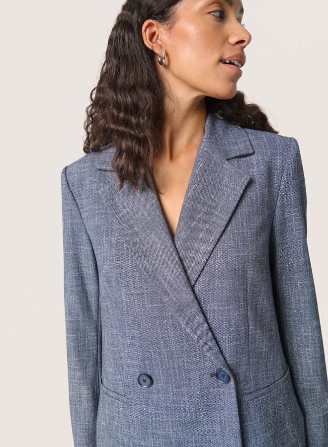 Veston Soaked in luxury Farren bleu chambray