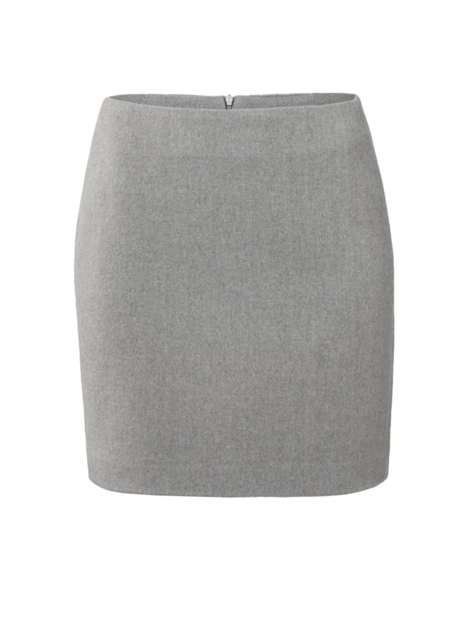 Jupe Yaya à chevrons gris