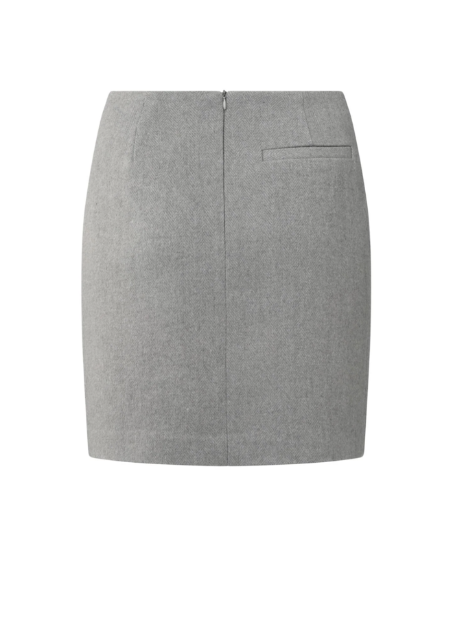 Jupe Yaya à chevrons gris