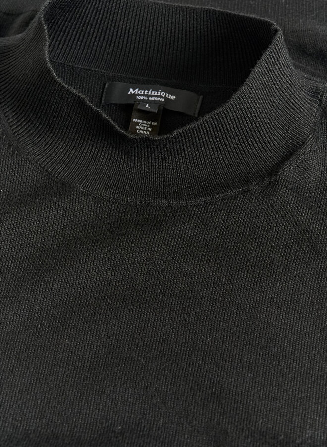 Tricot Matinique Turtle à col montant noir