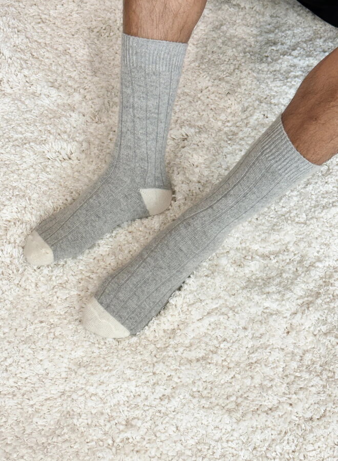 Bas Le Bon Shoppe Extended Classic Cashmere gris mélange