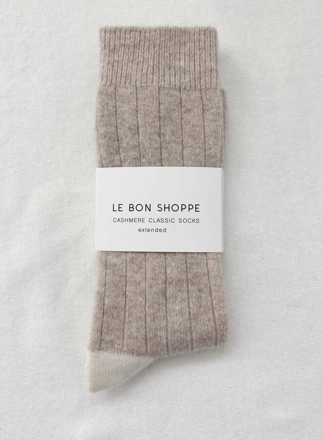 Bas Le Bon Shoppe Extended Classic Cashmere beige mélange