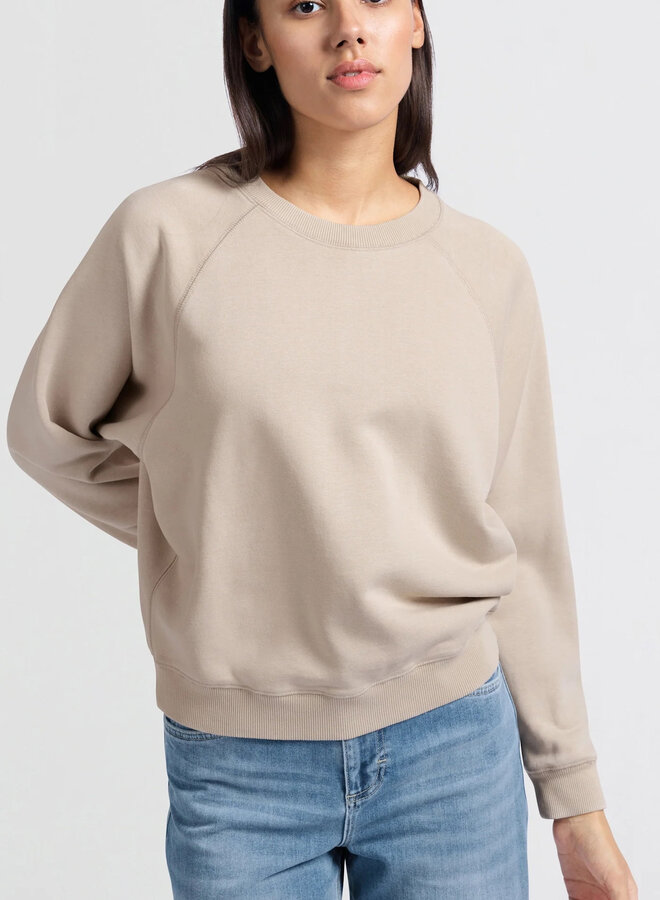 Chandail Yaya molletonné beige sable