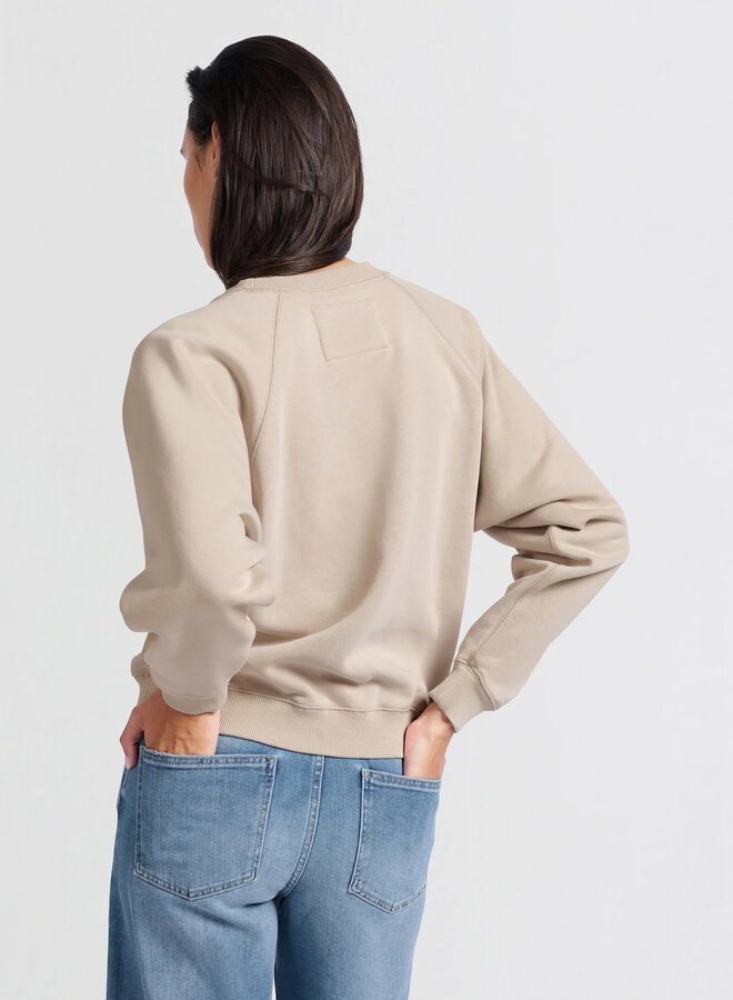Chandail Yaya molletonné beige sable