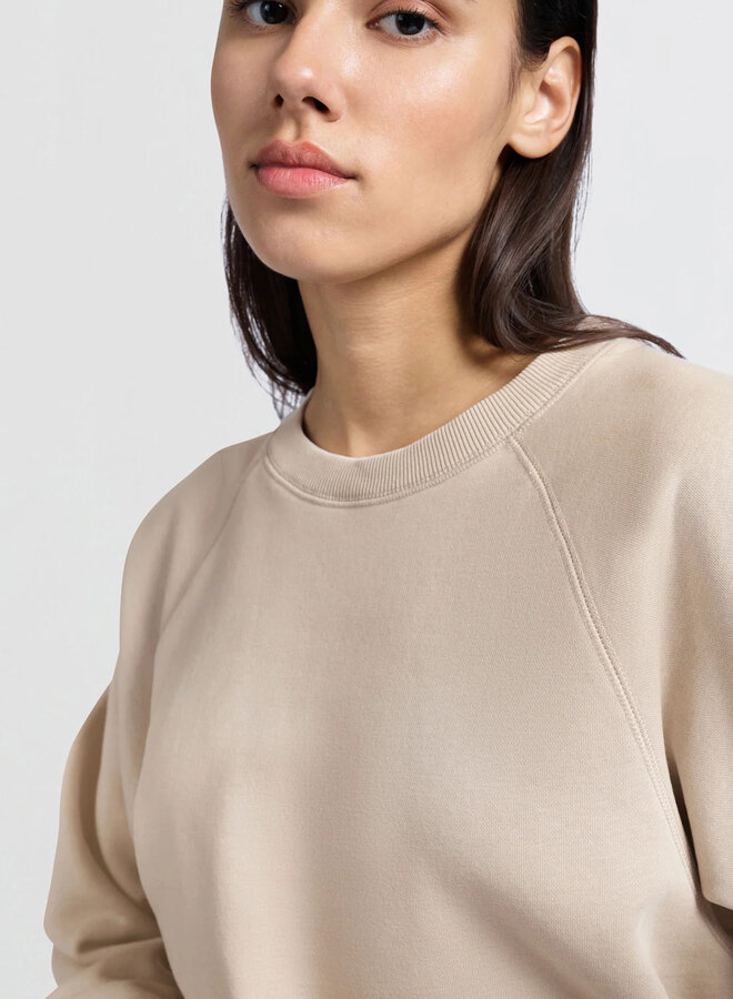 Chandail Yaya molletonné beige sable