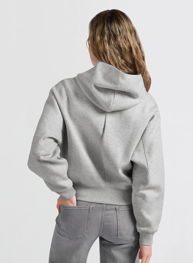 Chandail Yaya à capuche gris chiné