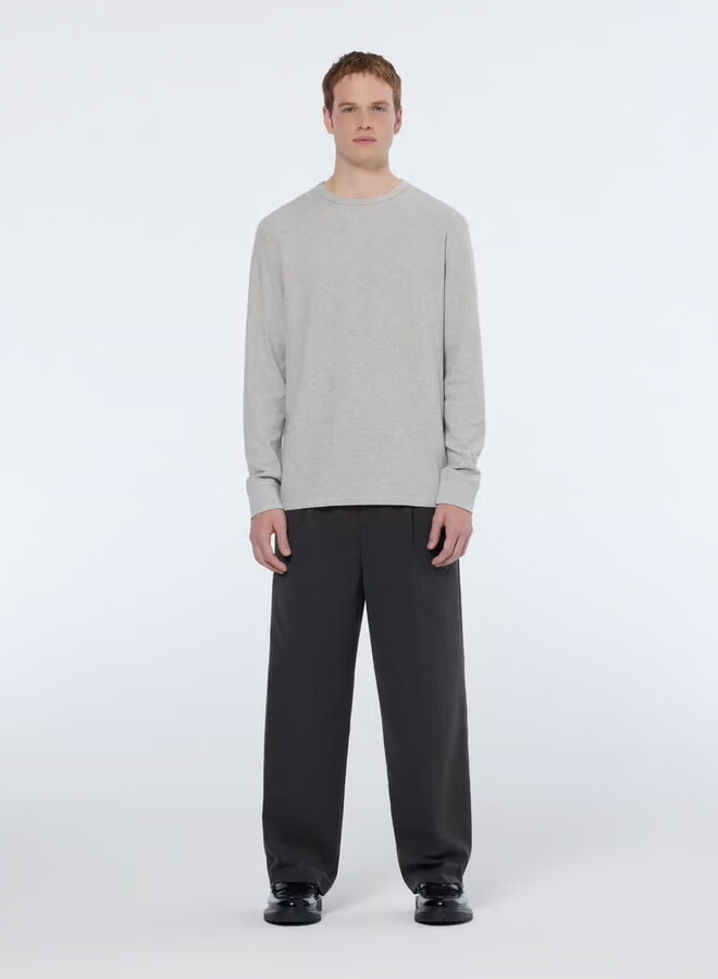 Chandail Scotch & Soda en jersey « Honeycomb » gris