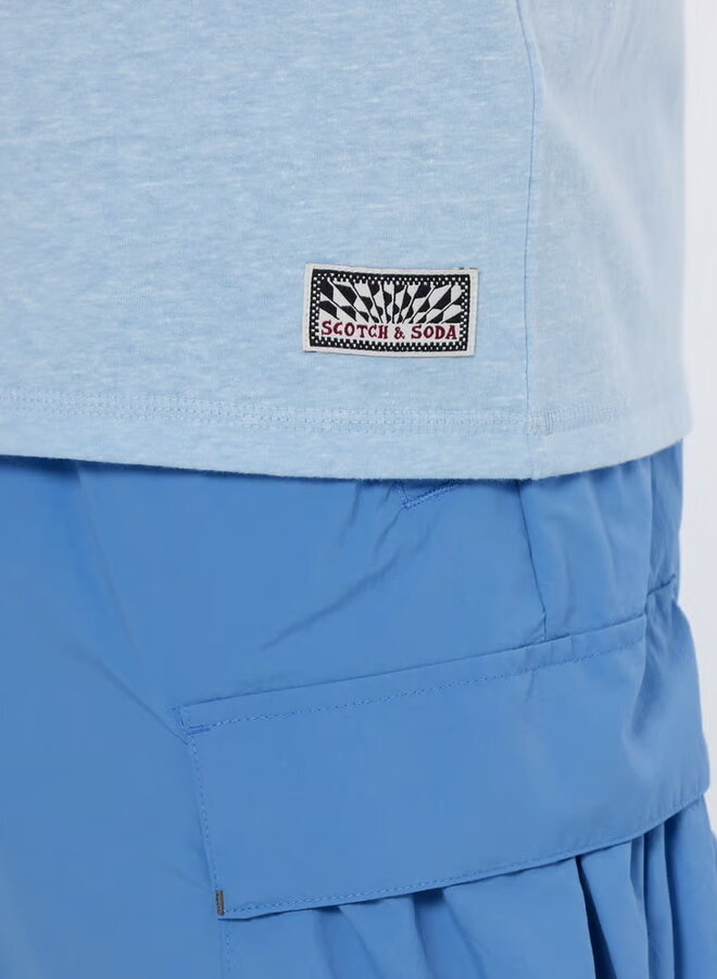 T-shirt Scotch & Soda bleu pâle
