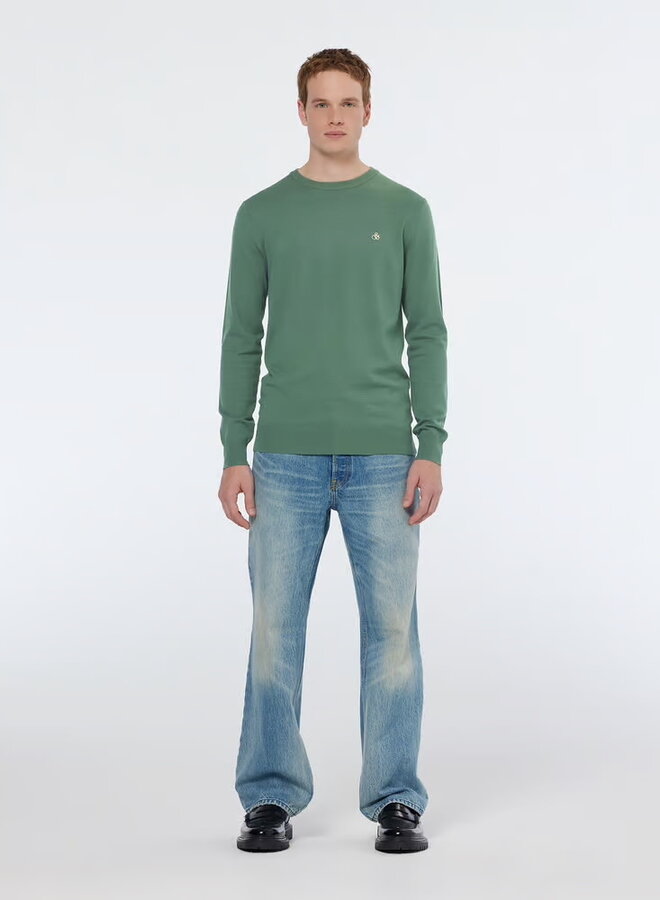 Tricot Scotch & Soda vert sauge mélange
