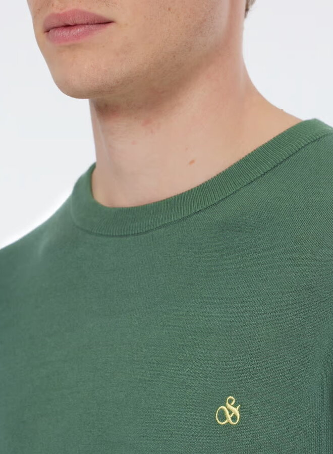 Tricot Scotch & Soda vert sauge mélange