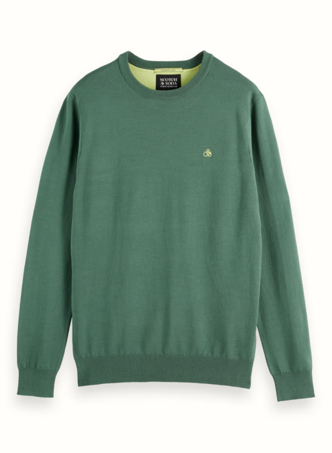 Tricot Scotch & Soda vert sauge mélange