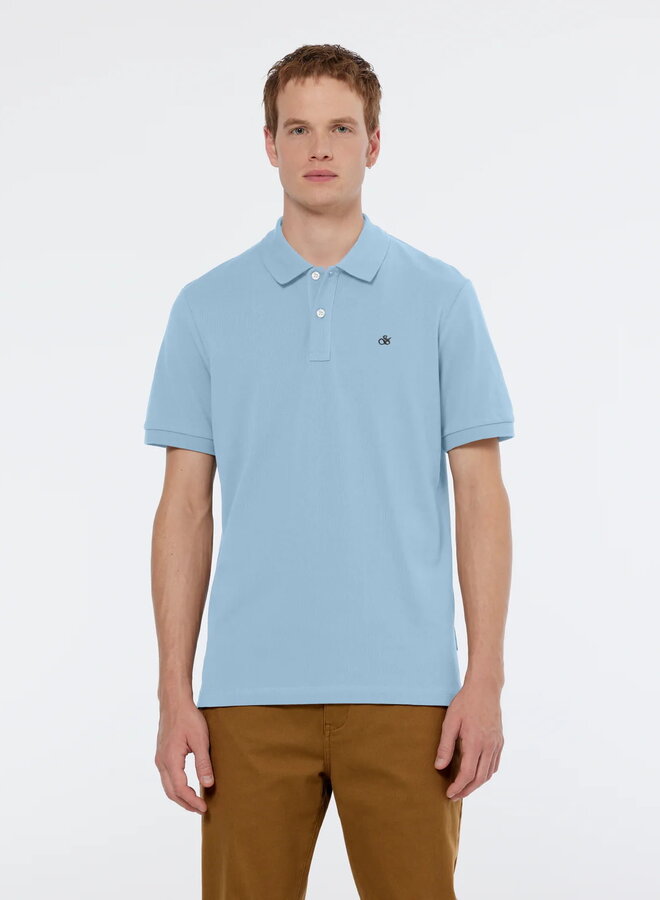 Polo Scotch & Soda bleu pâle