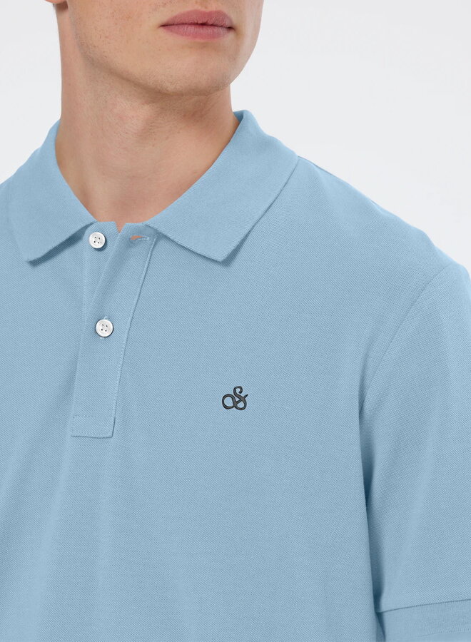 Polo Scotch & Soda bleu pâle