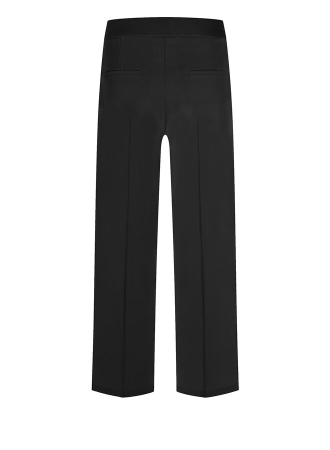 Pantalon Cambio Cameron à taille élastique noir