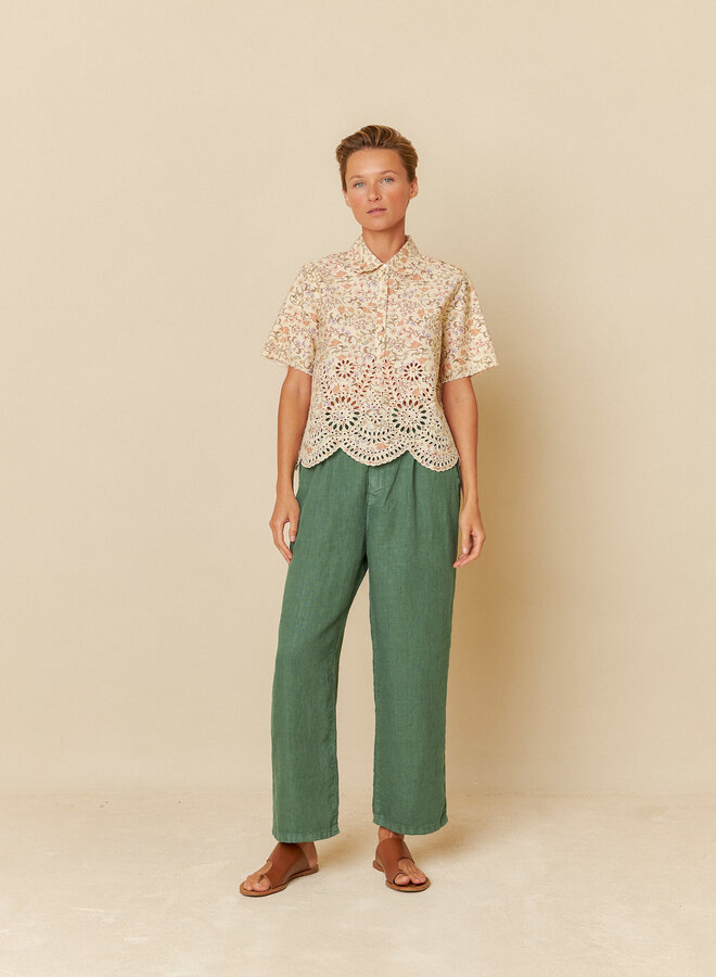 Blouse Indi & Cold à imprimé fleuri et broderies anglaises