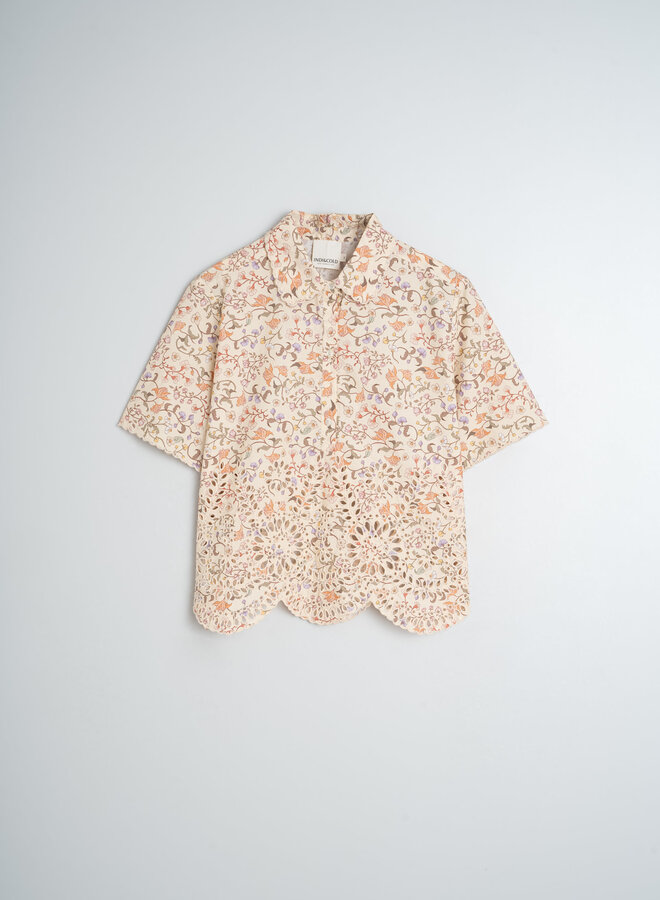 Blouse Indi & Cold à imprimé fleuri et broderies anglaises