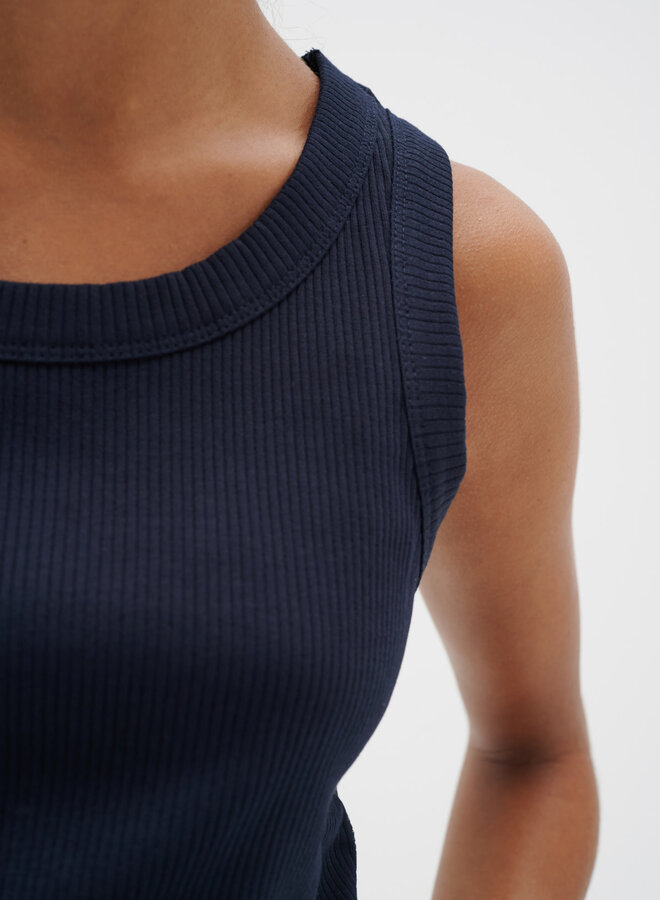 Camisole InWear Dagna côtelée bleu marine