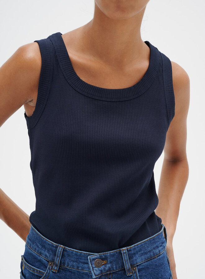 Camisole InWear Dagna côtelée bleu marine