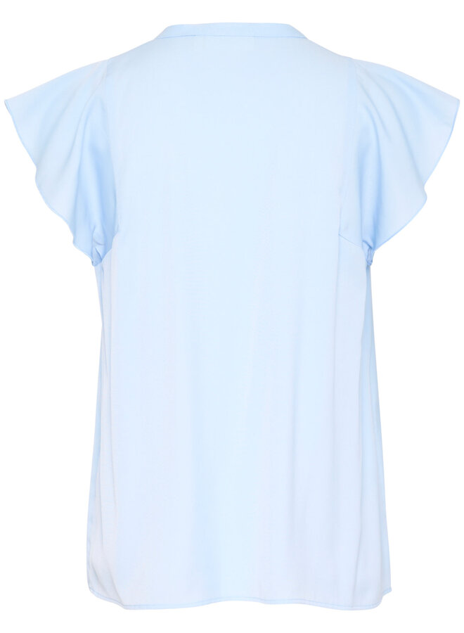Blouse InWear Cidenza à col V & plis bleu pâle