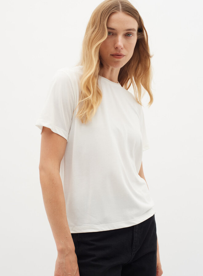 T-shirt InWear Liliana à col rond écru