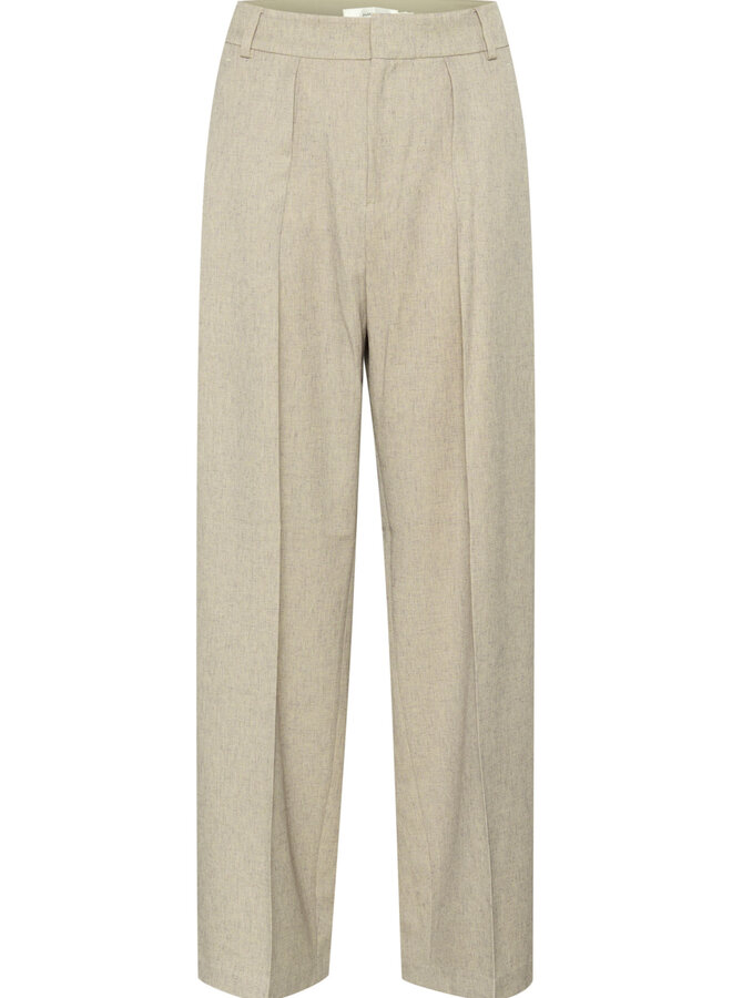 Pantalon InWear Wei à plis beige pierre mélange