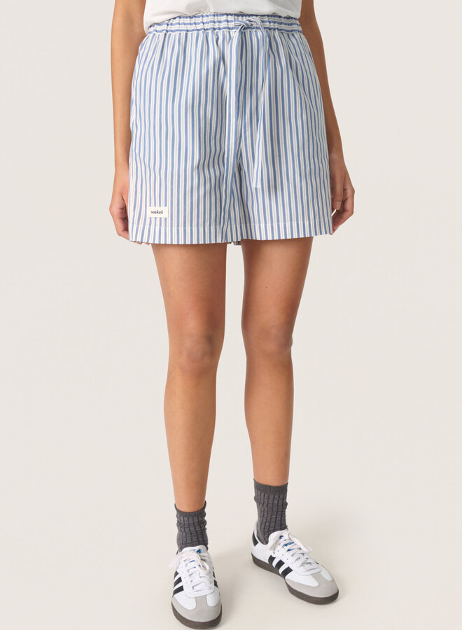 Short Soaked in luxury Mimilou rayé bleu & blanc