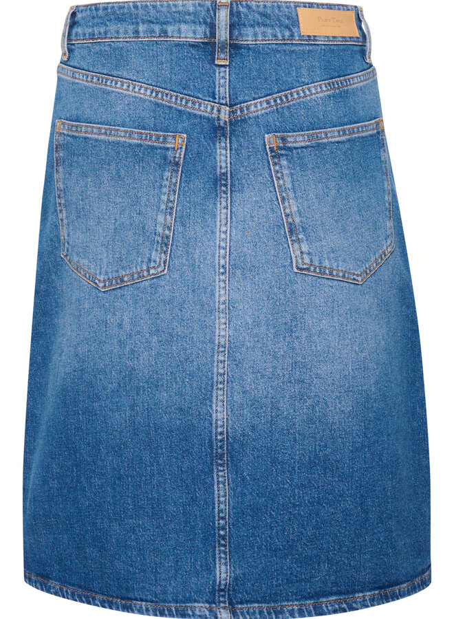 Jupe Part Two Leia en denim bleu moyen