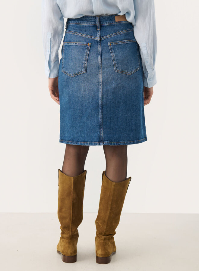 Jupe Part Two Leia en denim bleu moyen