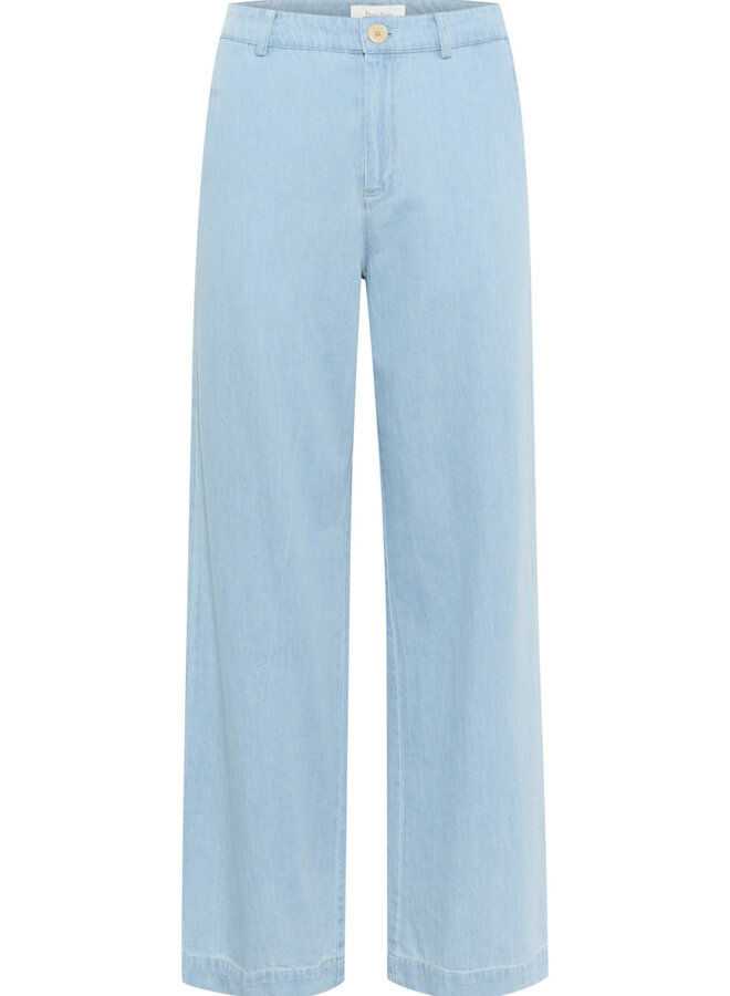 Pantalon Part Two Coralie en denim bleu pâle délavé
