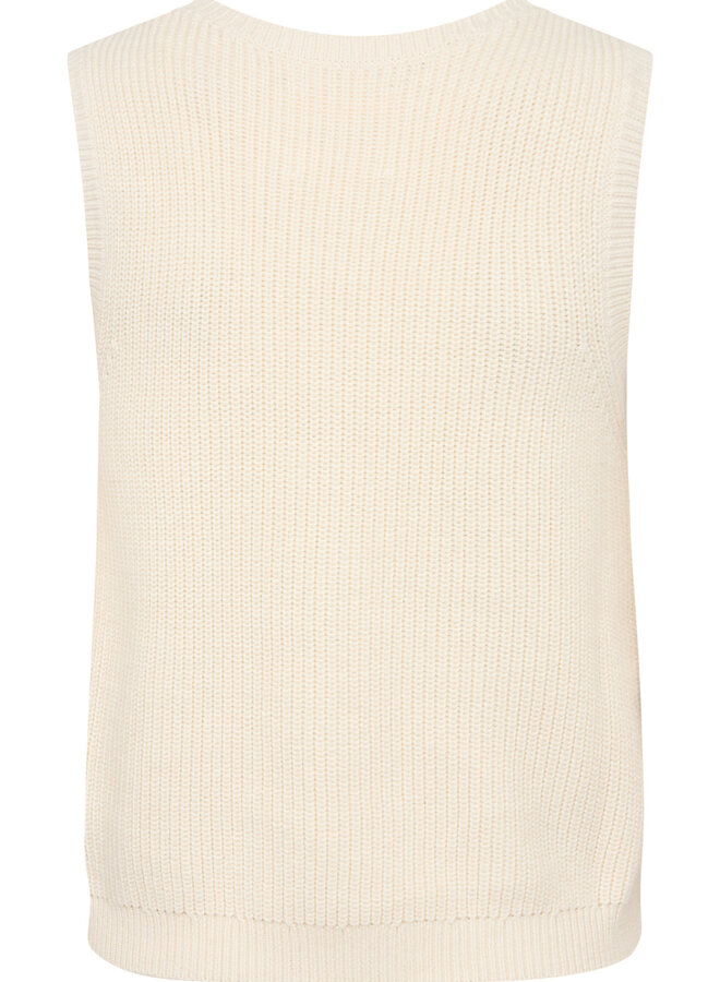 Camisole Part Two Nirmala en tricot côtelé écrue
