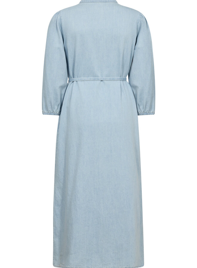 Robe longue Part Two Nadija en denim bleu pâle délavé