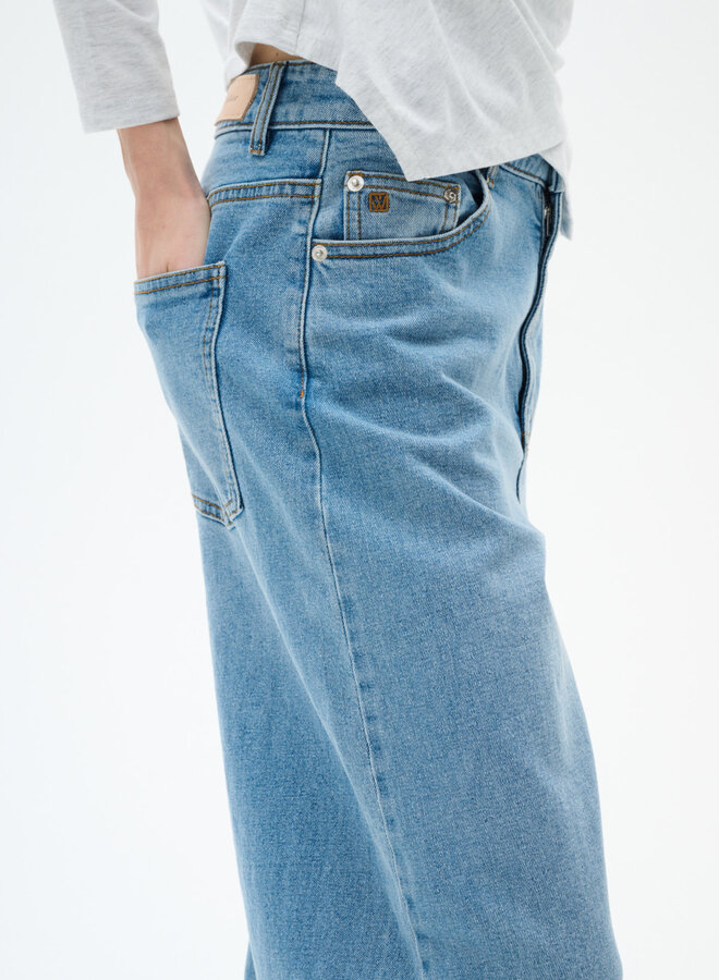 Jeans InWear Pheiffer à jambes droite bleu délavé