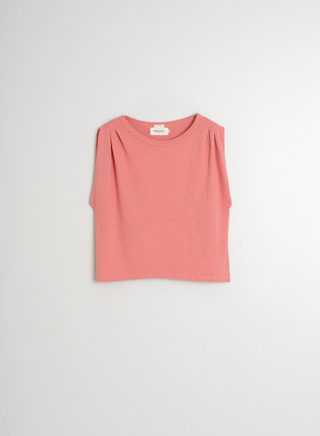 Camisole Indi & cold en lin rose pastèque