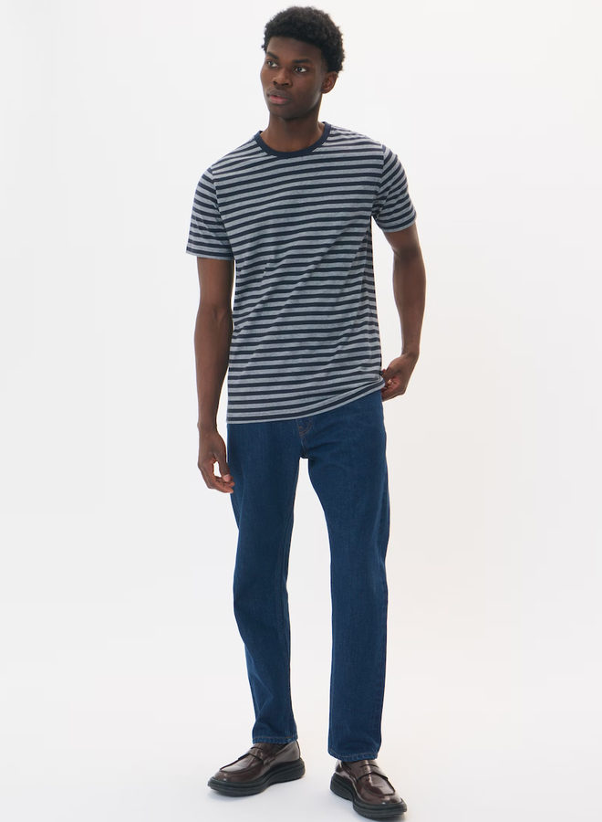 T-shirt Matinique Jeramy Stripe rayé bleu marine