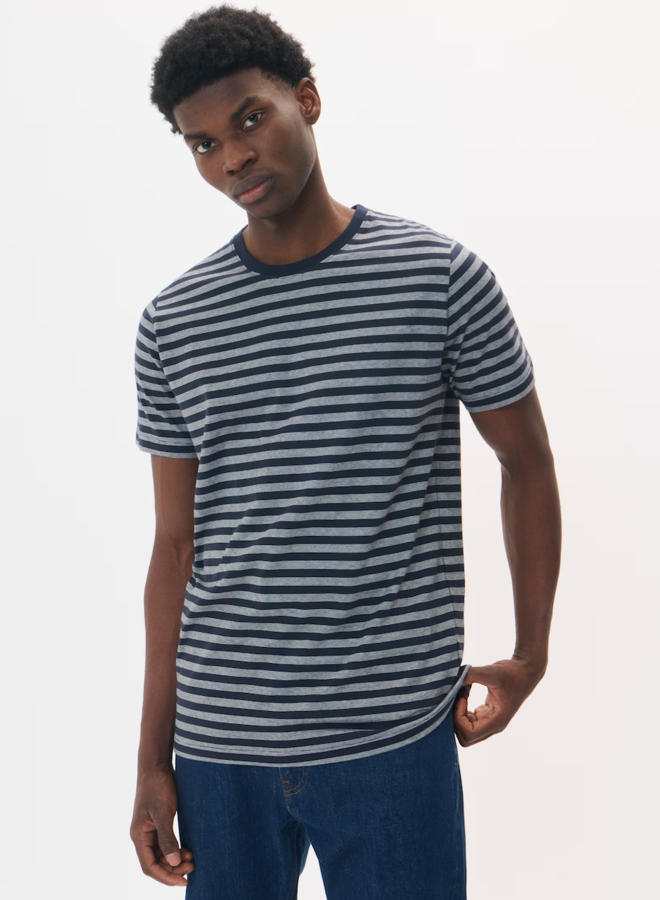 T-shirt Matinique Jeramy Stripe rayé bleu marine