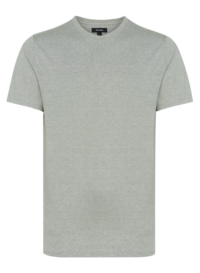 T-shirt Matinique Jermane à fines rayures vert thym