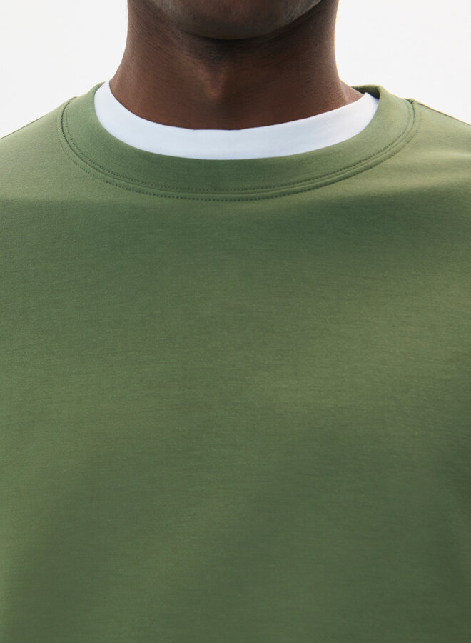 Chandail Matinique Harry à col rond en jersey vert thym