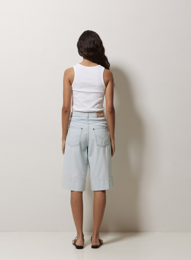 Camisole Yerse Luisa côtelée blanche