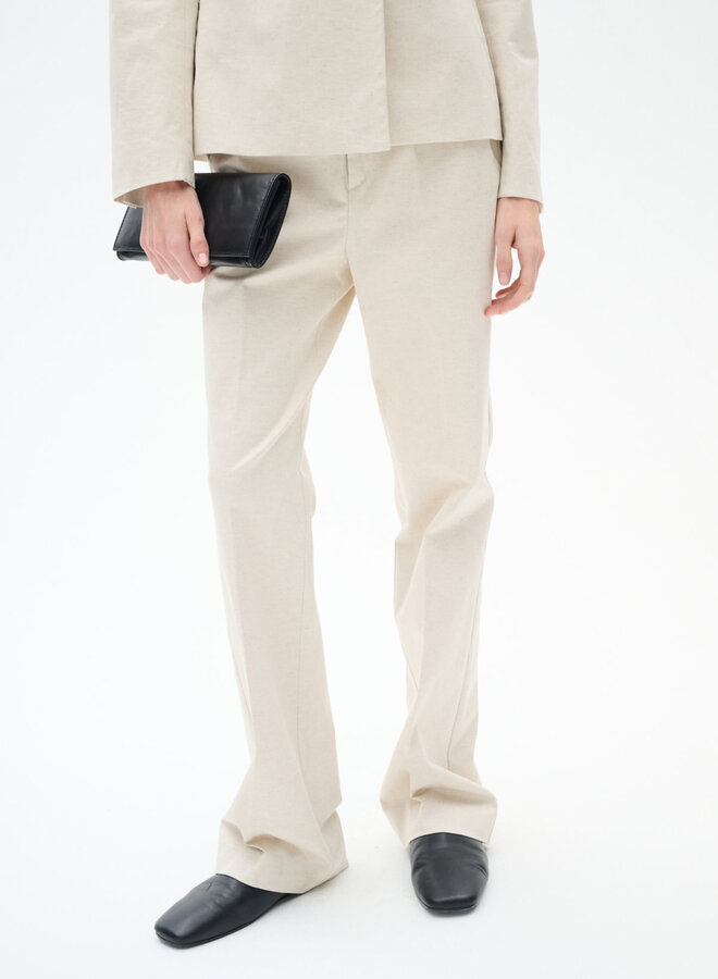 Pantalon InWear Wen à jambes évasées beige brume mélange