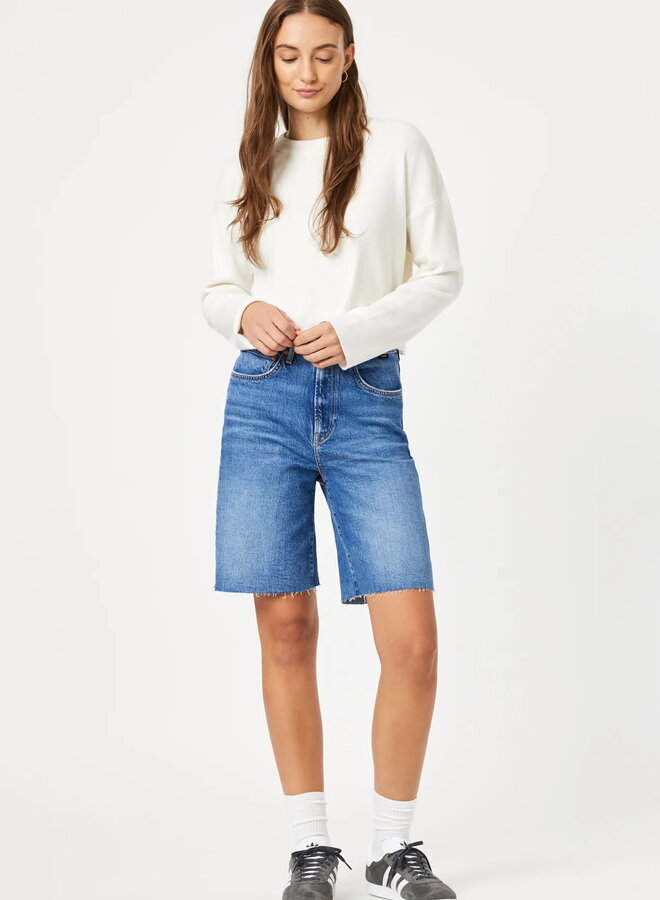 Short Mavi Jeans Selina - Mid Brushed Recycled Blue