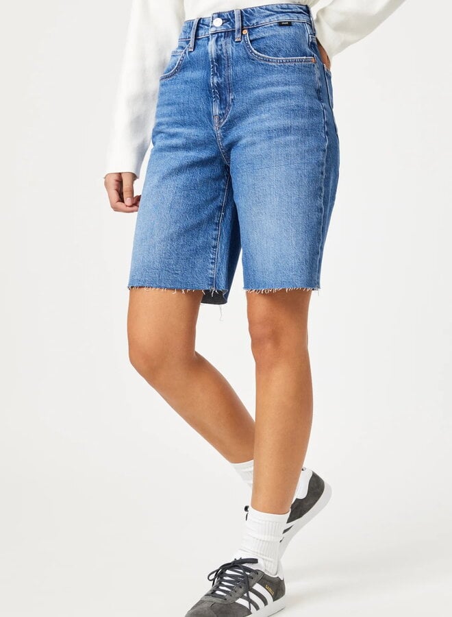 Short Mavi Jeans Selina - Mid Brushed Recycled Blue