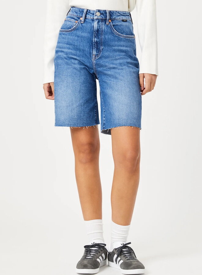 Short Mavi Jeans Selina - Mid Brushed Recycled Blue