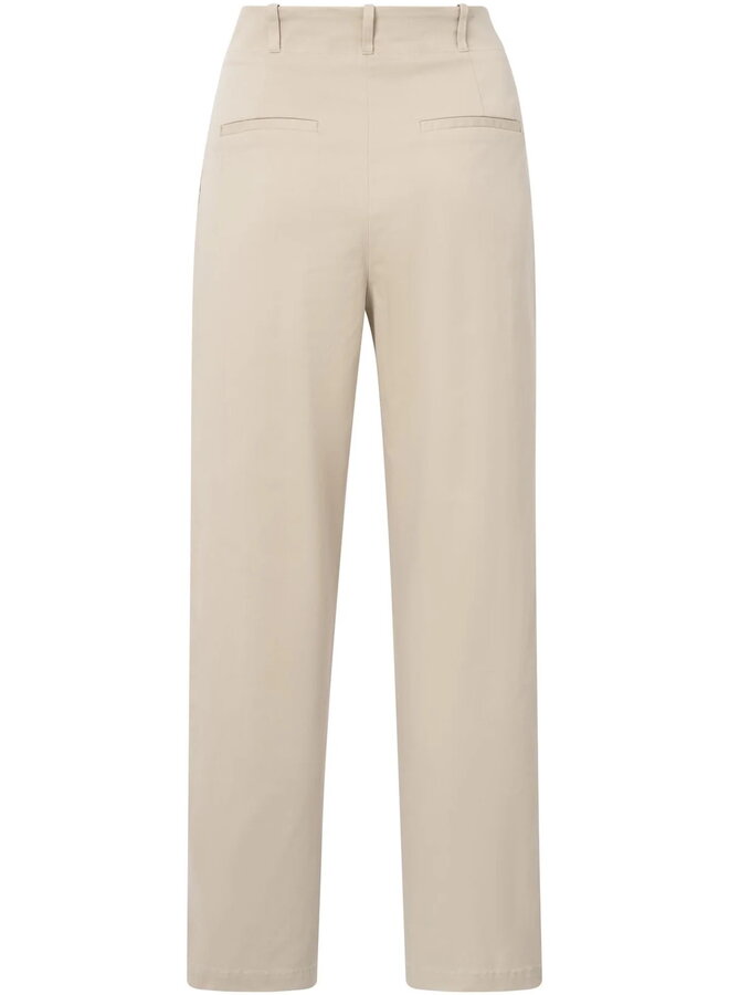 Pantalon Yaya en coton beige humus