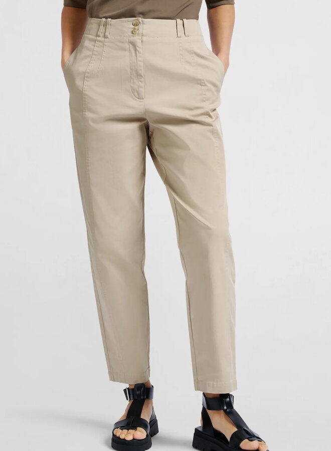Pantalon Yaya en coton beige humus