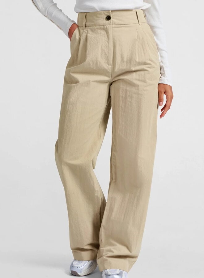 Pantalon Yaya à plis beige