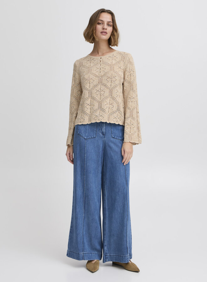 Tricot Atelier Rêve Helena crocheté beige camel