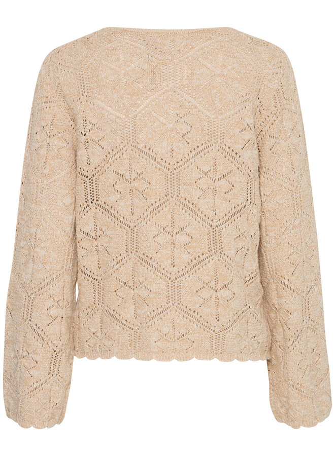 Tricot Atelier Rêve Helena crocheté beige camel