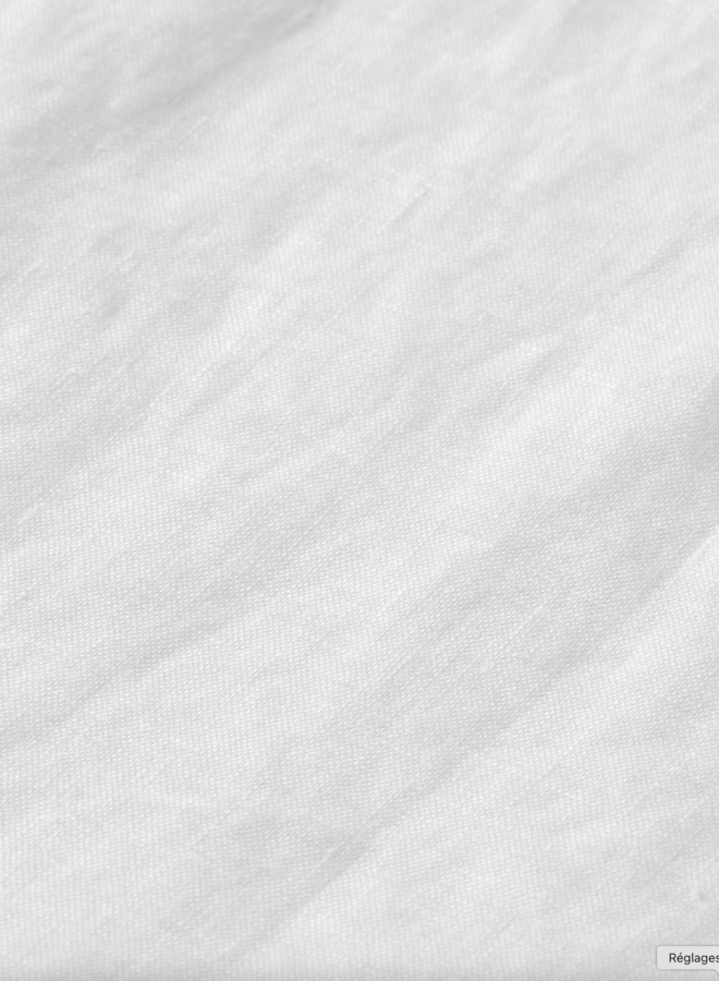 Chemise Scotch & Soda surdimensionnée en lin blanche